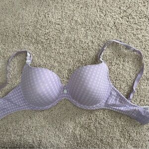 Lavender Checkered Women's Bra